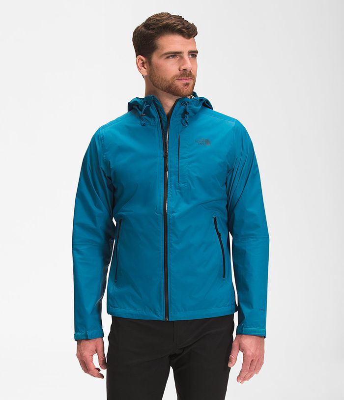 The North Face Mens Rain Jacket Alta Vista 879RAEDFX - Blue